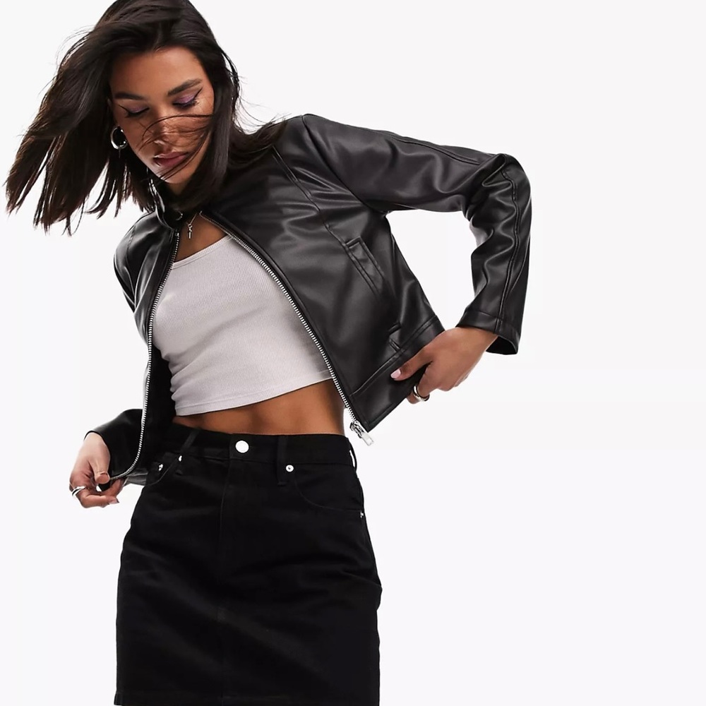 Venus Women’s Denim Mini Skirt, 🖤 Black, Size 8